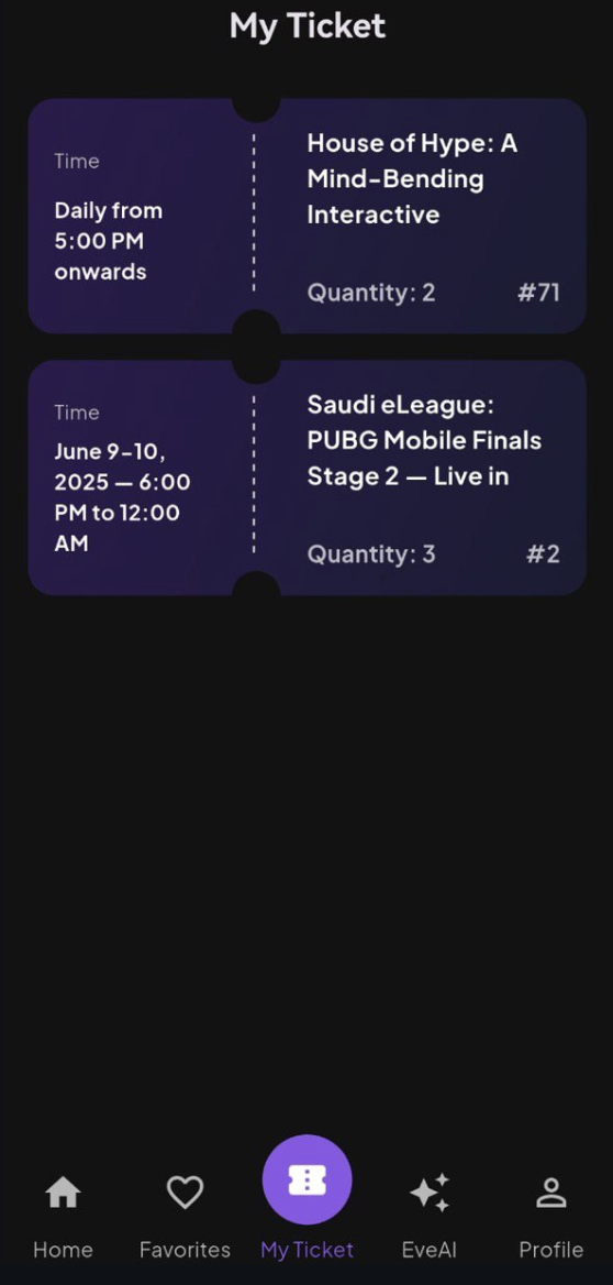 My Tickets Screenshot